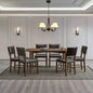 ACTU 58” Mid-Century Modern Dining Table Set for Small Spaces (Seats 4–6)