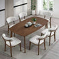 ACTU Scandinavian Dining Table Set with Upholstered Chairs for Small Spaces (Seats 4–6)