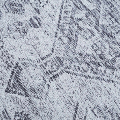 Barny Gray Blue Washable Rug