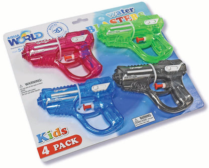 4-Pack Water Gun Blasters