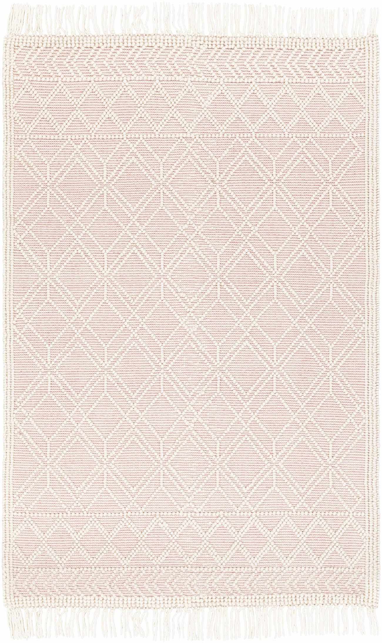 Ramsbury Soft Pink Wool Rug