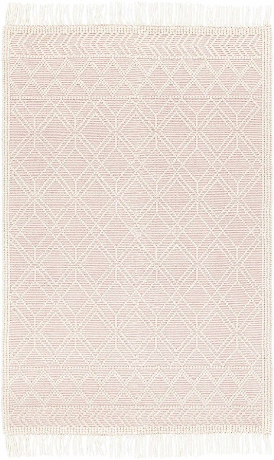 Ramsbury Soft Pink Wool Rug