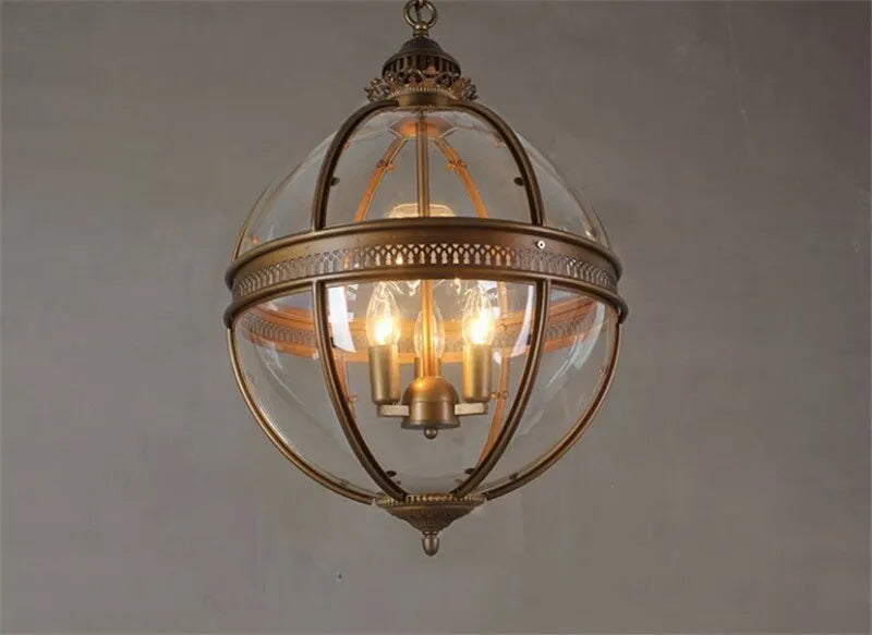 Vintage Globe Pendant Light | Modern Dining Room Lighting