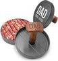Grilling Gift for Dad, Non-Stick Hamburger Press Patty Maker, Aluminum BBQ Burger Mold “Dad Grill Boss” for Fathers Day/Birthday Boxed