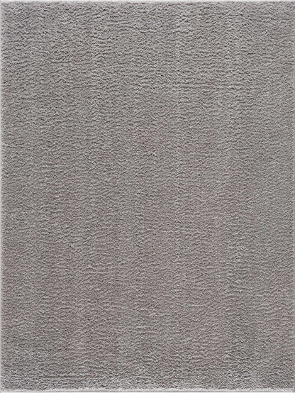 Judy Solid Gray Washable Shag Rug