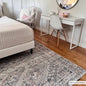 Barny Tan Flat Pile Washable Area Rug