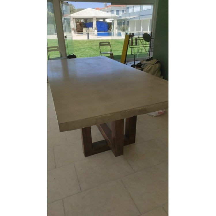 Barocco Aesgaard Lightweight Concrete Rectangular Dining Table - (W)47" (L)142" (H)29.5"