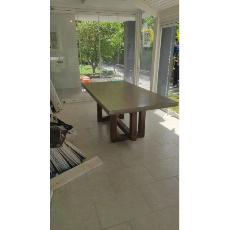 Barocco Aesgaard Lightweight Concrete Rectangular Dining Table - (W)47" (L)142" (H)29.5"