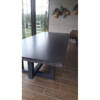 Barocco Aesgaard Lightweight Concrete Rectangular Dining Table - (W)39" (L)94.5" (H)29.5"
