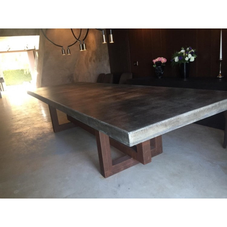 Barocco Aesgaard Lightweight Concrete Rectangular Dining Table - (W)47" (L)142" (H)29.5"