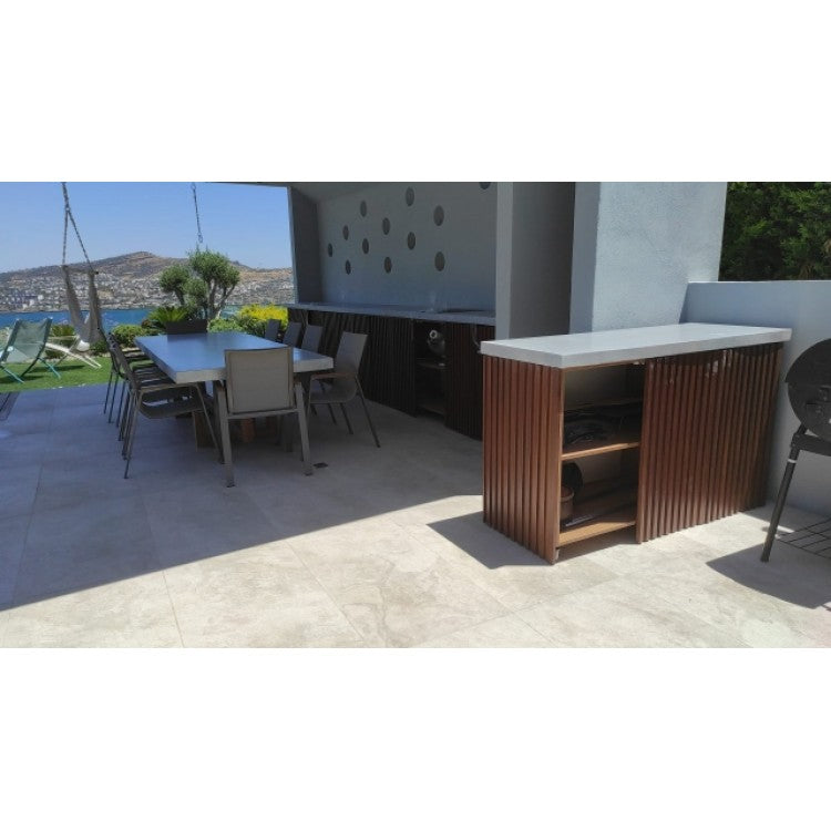 Barocco Aesgaard Lightweight Concrete Rectangular Dining Table - (W)39" (L)94.5" (H)29.5"
