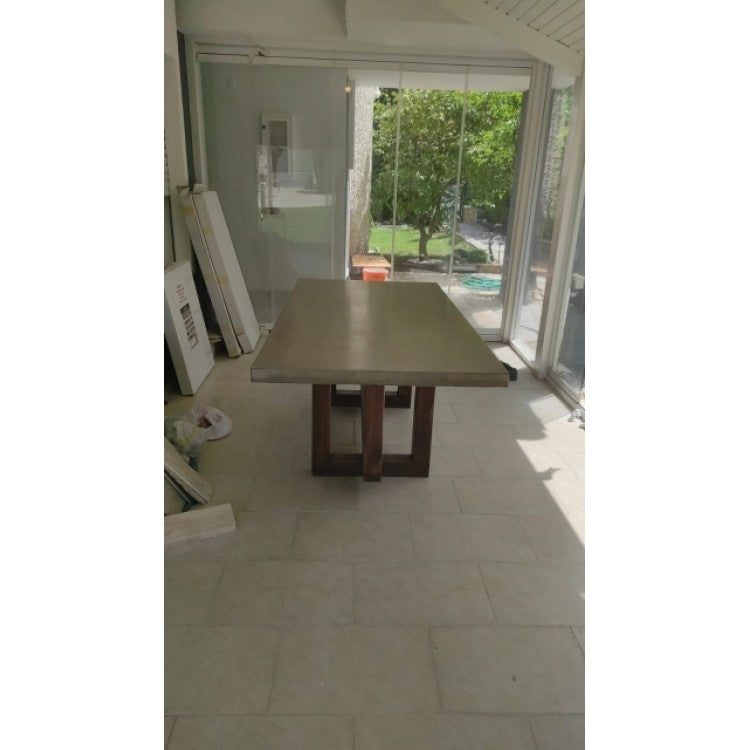 Barocco Aesgaard Lightweight Concrete Rectangular Dining Table - (W)39" (L)94.5" (H)29.5"