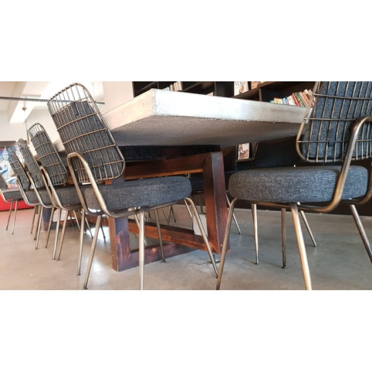 Barocco Aesgaard Lightweight Concrete Rectangular Dining Table - (W)43" (L)130" (H)29.5"