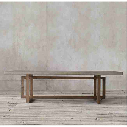 Barocco Aesgaard Lightweight Concrete Rectangular Dining Table - (W)43" (L)134" (H)29.5"