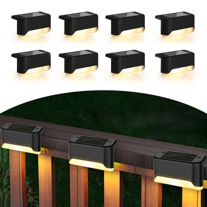 8-Pack Solar LED Deck & Step Lights