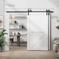 Bypass Sliding Barn Door Hardware Kit Basic J Pulley (No Door)