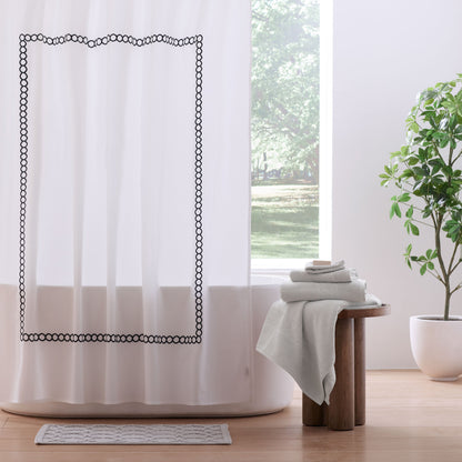 Clean Design Home® Savoy  Cotton Shower Curtain