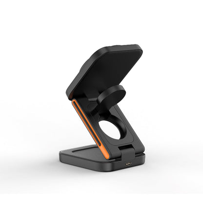 FlexiTrip Foldable Wireless Charger – Compact, Fast Charging, Portable Design for iPhone, Android, and Qi-Enabled Devices