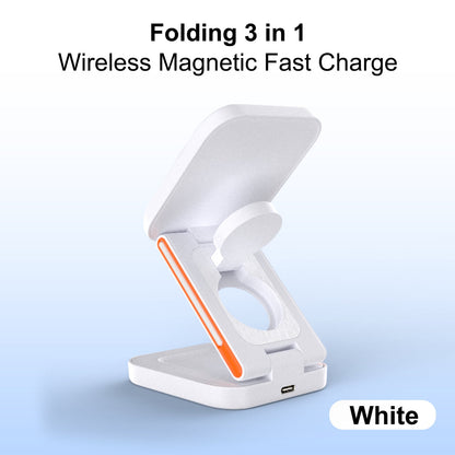 FlexiTrip Foldable Wireless Charger – Compact, Fast Charging, Portable Design for iPhone, Android, and Qi-Enabled Devices