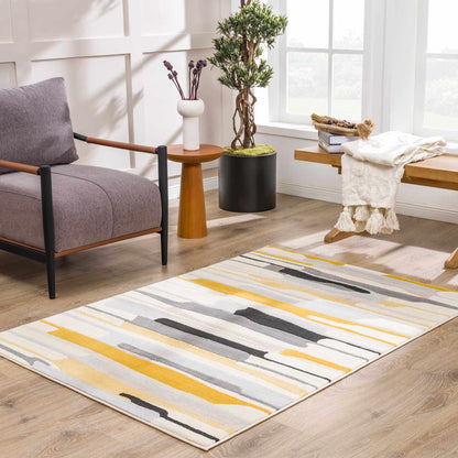 Southfields Mustard Modern Rug