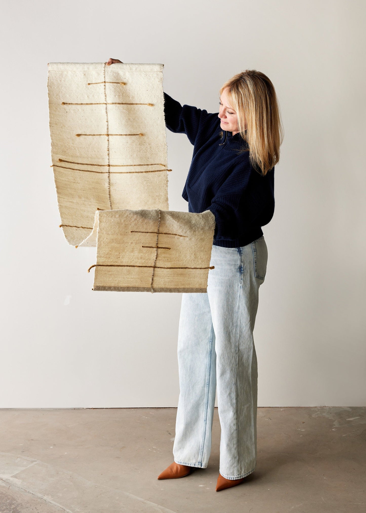 Compass Handwoven Cotton Wall Hanging