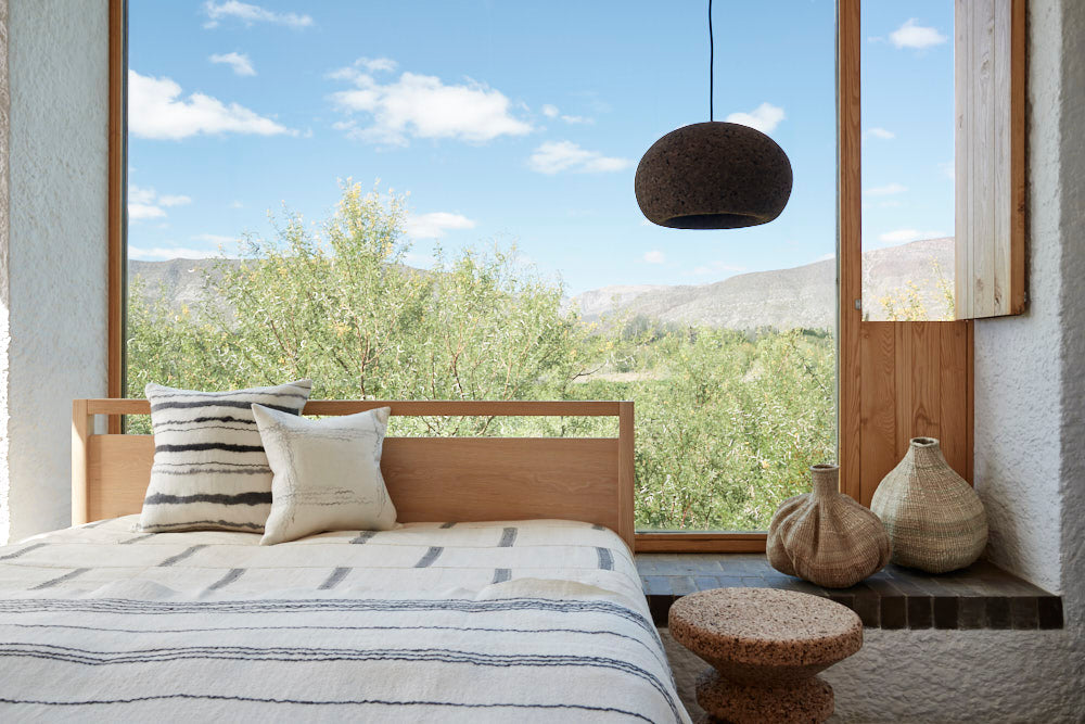 Felted Wool Chunky Stripe Pillow