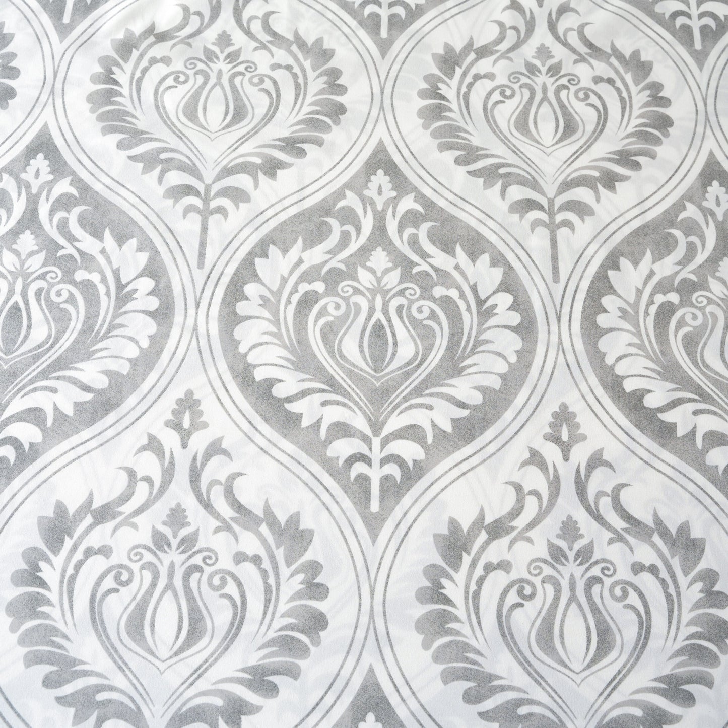 Tache Dreamy Moon Sky Ogee Damask Heather Gray White Bed Sheet Set (TB300)