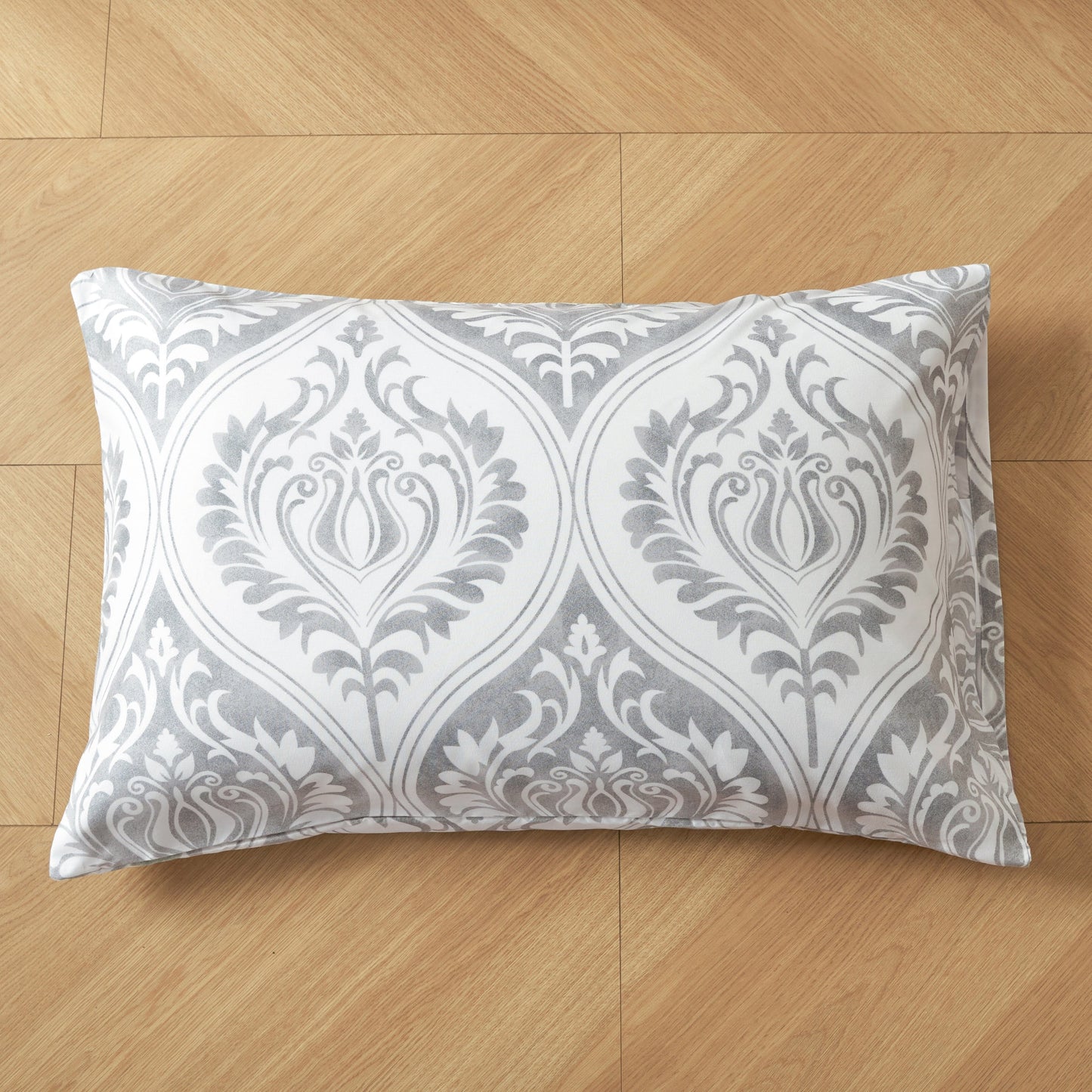 Tache Dreamy Moon Sky Ogee Damask Heather Gray White Pillowcases (TB300)