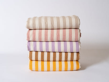 Girit Cotton Linen Turkish Towel Set, 37 x 73 Inch, Sets of 2 to 7
