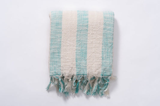 Cotton Linen Iztuzu Bath Towel: Hand Woven Comfort