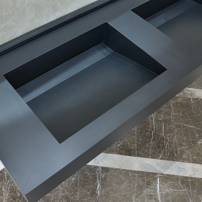 HANDCRAFTED INFINITY – TOTAL BLACK ENGINEERED PORCELAIN SINK (ES-080)