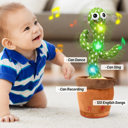 Dancing Cactus Mimicking Toy, USB-C Rechargeable