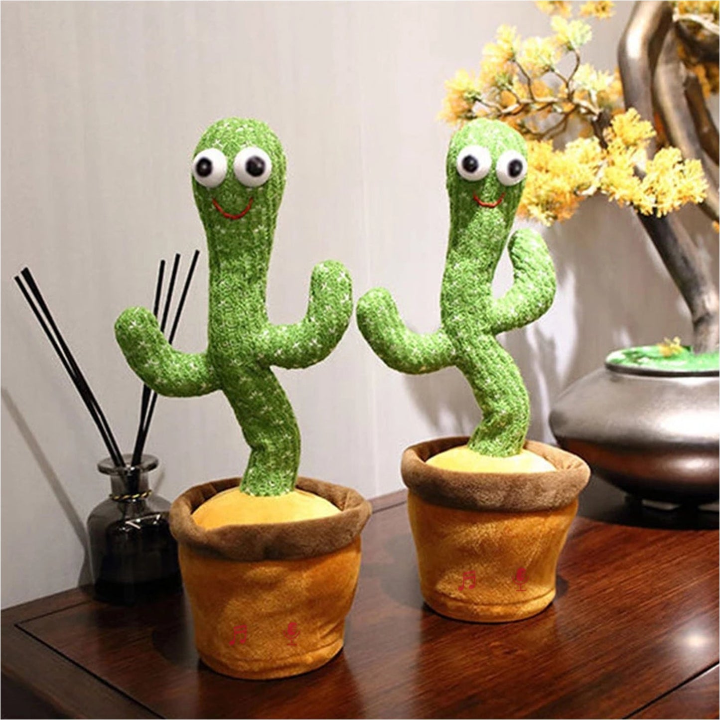 Dancing Cactus Mimicking Toy, USB-C Rechargeable