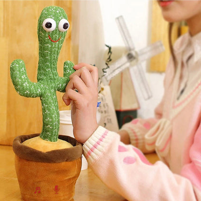 Dancing Cactus Mimicking Toy, USB-C Rechargeable