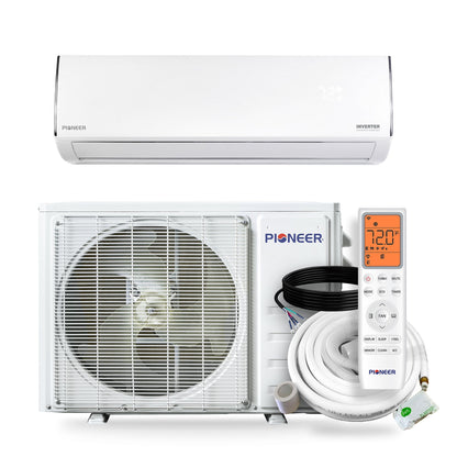 Pioneer Diamante Essenza 23,000 BTU 17 SEER2 230V High-Wall Ductless Mini-Split Air Conditioner Inverter Heat Pump with 16 Ft. Kit