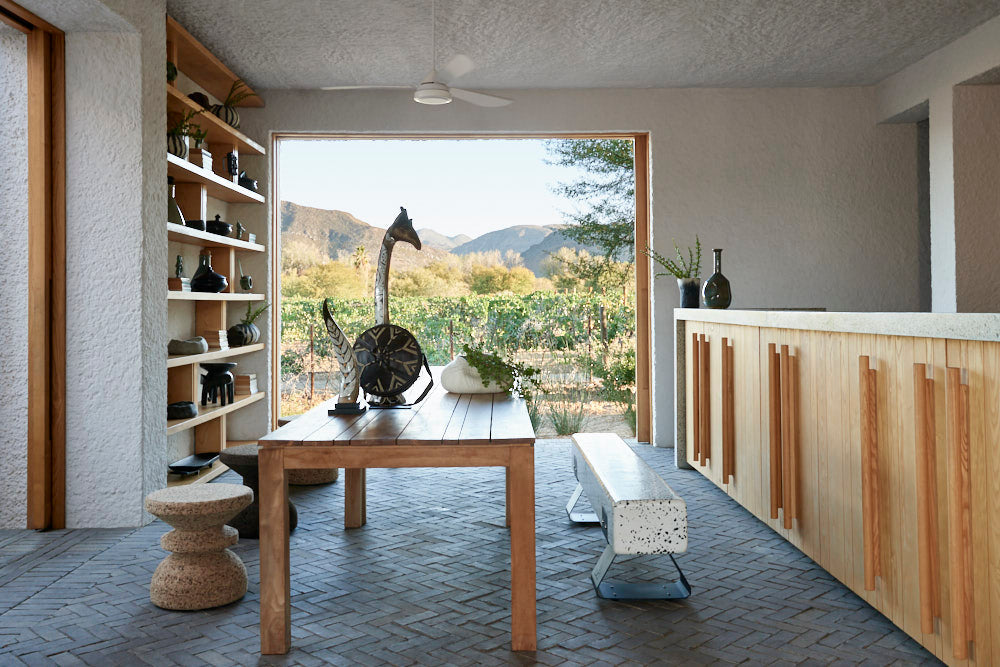 Hand-Felted Woven Wool Table Vase