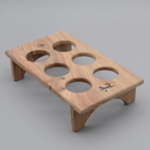 Hand-Carved Wooden Fridge Egg Tray