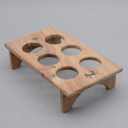 Hand-Carved Wooden Fridge Egg Tray