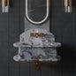 Bathroom Fluted Marble Sinks