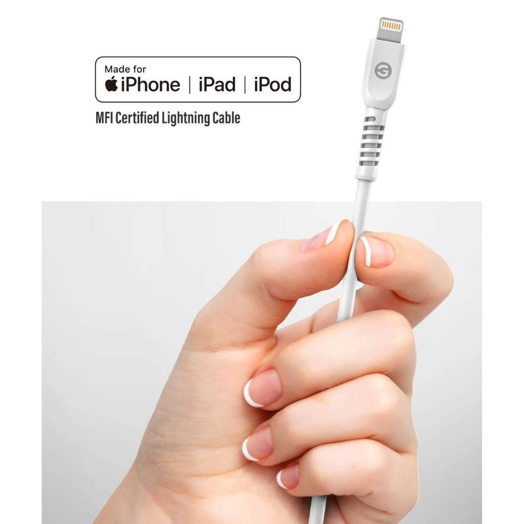 MFi Apple Certified USB C to Lightning Charger 5 ft White