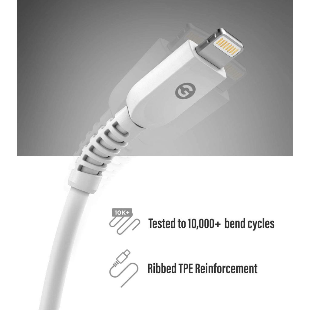 MFi Apple Certified USB C to Lightning Charger 5 ft White