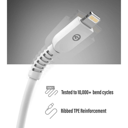 MFi Apple Certified USB C to Lightning Charger 5 ft White