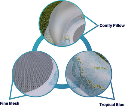 Pool Floaties Adult Size, Heavy Duty Raft Water Lounger Recliner Inflatable Float for Swimming Pool