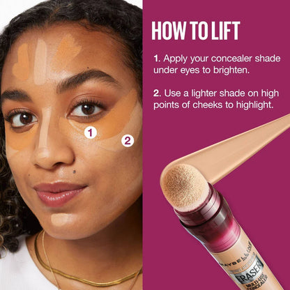 2-PACK Maybelline Instant Age Rewind Multi-Use Dark Circles Concealer Medium to Full Coverage - 0.2 fl oz