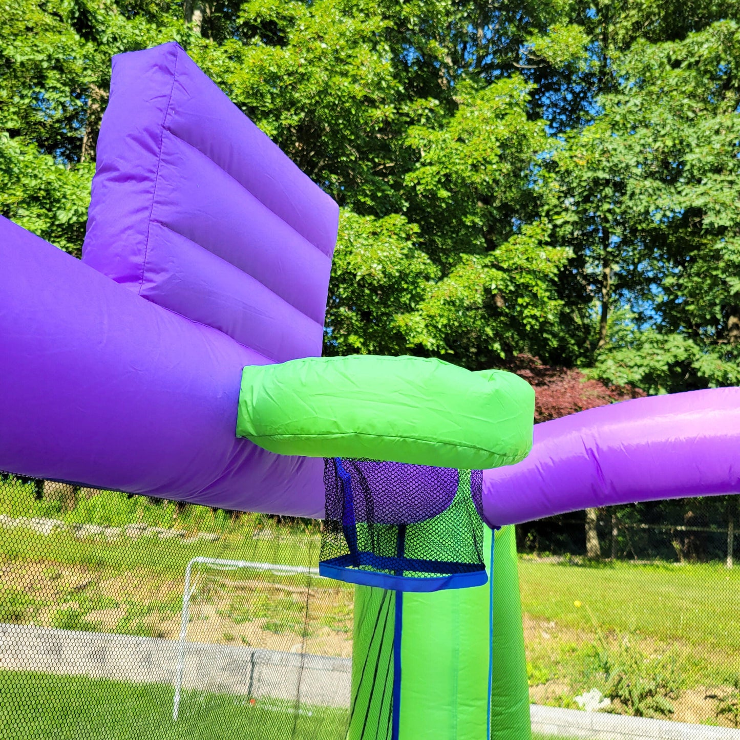 Inflatable Bounce House with Blower, Jumping Castle with Slide