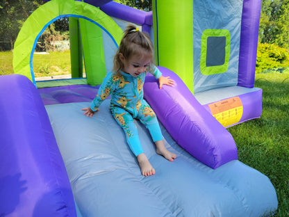 Inflatable Bounce House with Blower, Jumping Castle with Slide