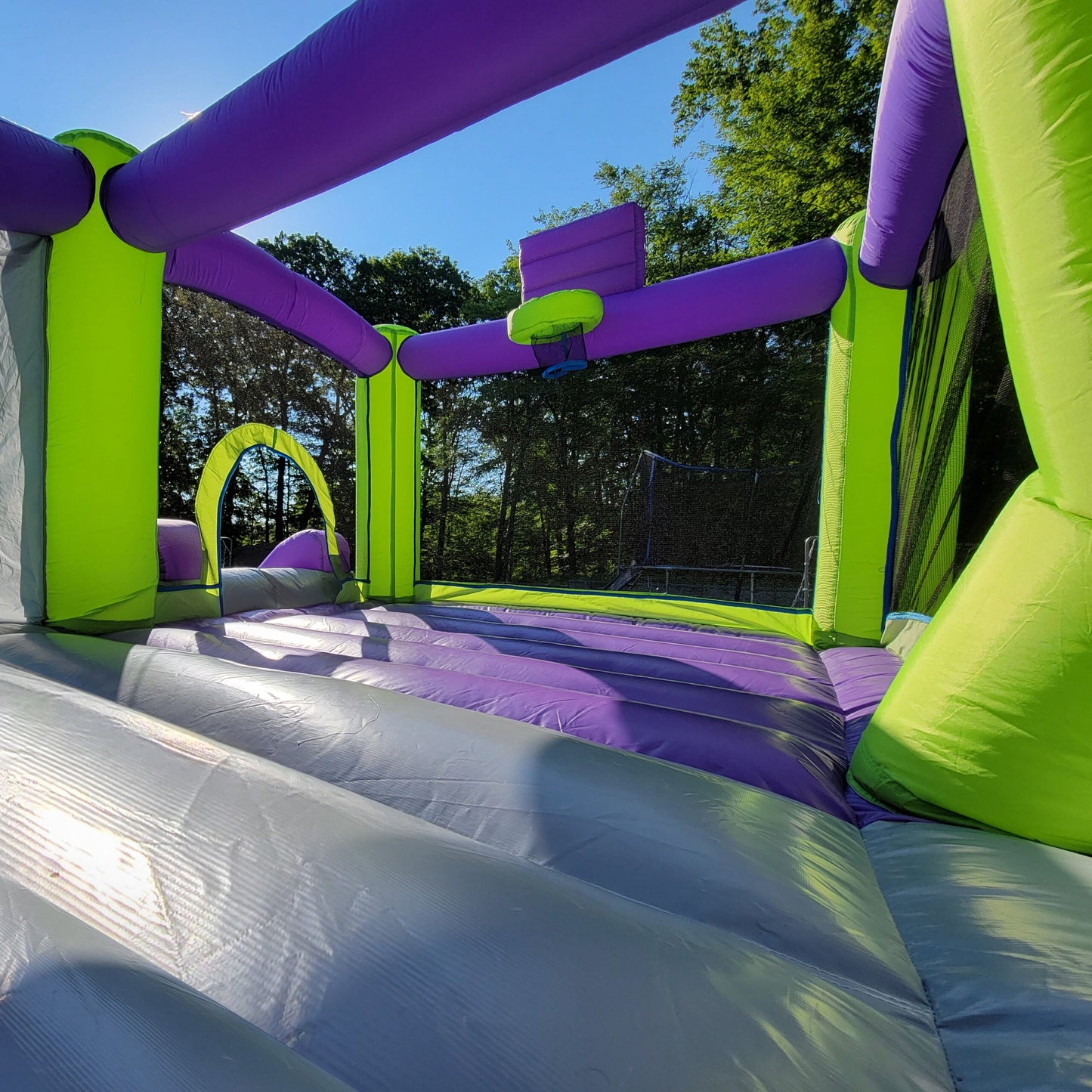 Inflatable Bounce House with Blower, Jumping Castle with Slide