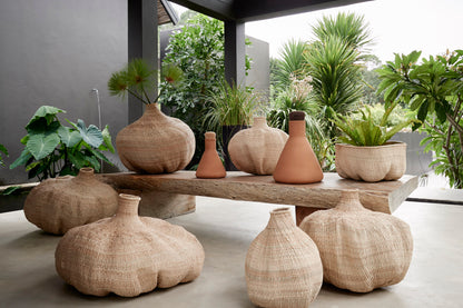 Ilala Garlic Gourd Handwoven African Basket