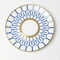 Blue Mosaic Accent Plate - Set of 4