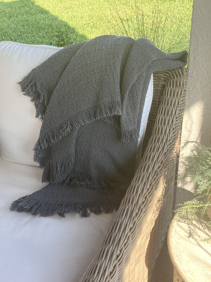 100% Cotton Throw Blankets 52" x 65"